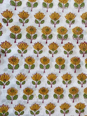 Indian Cotton Block Print Fabric by the Yard -Sewing and Quilting Fabric - Rohiyaan